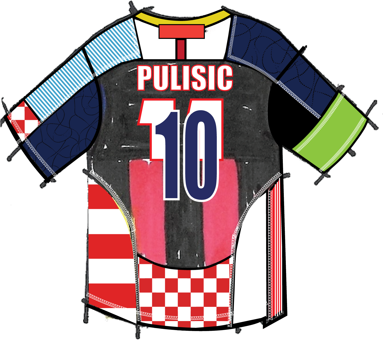 Jersey back — Christian Pulisic #10