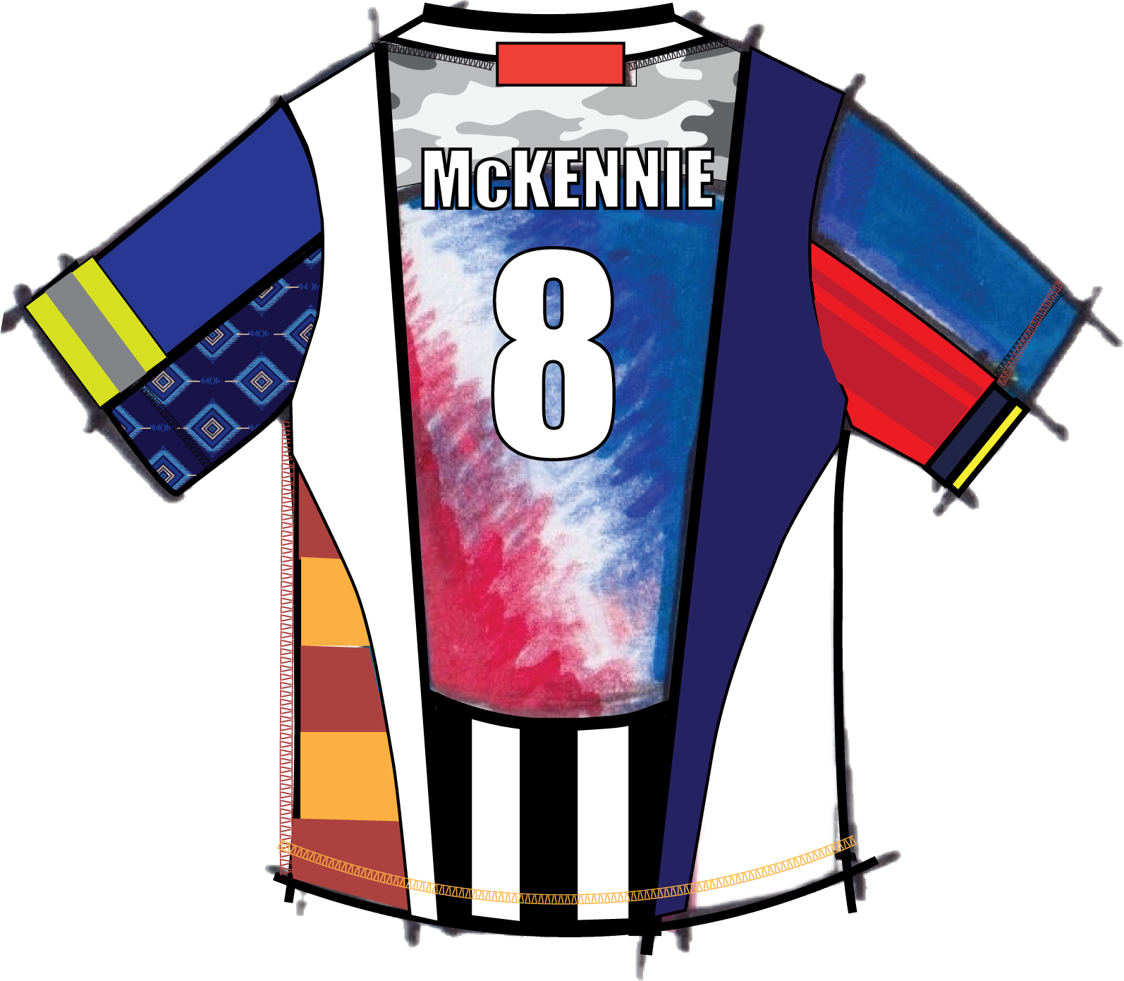 Jersey back — Weston McKennie #8