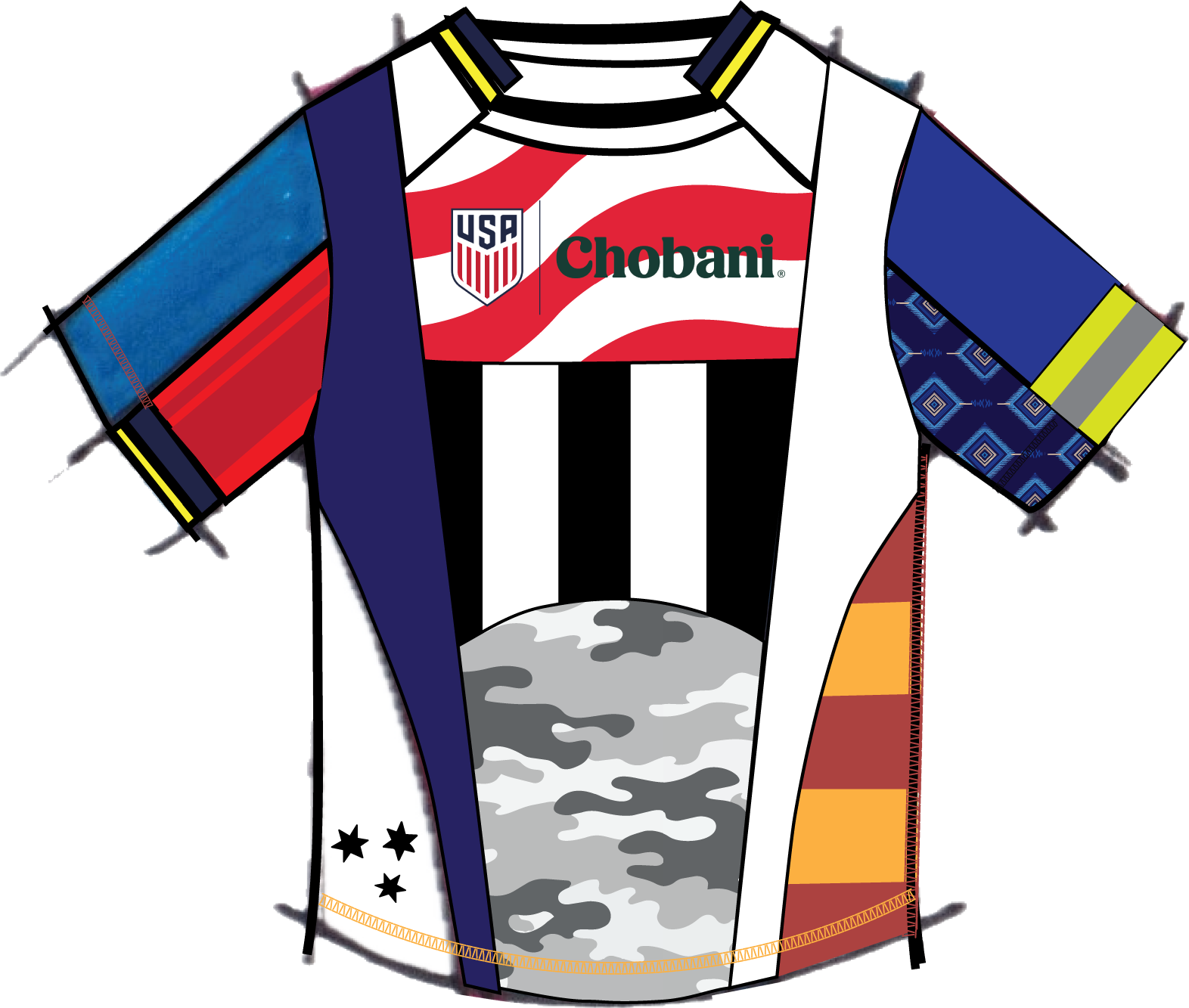 Chobani × USSF jersey front — Weston McKennie