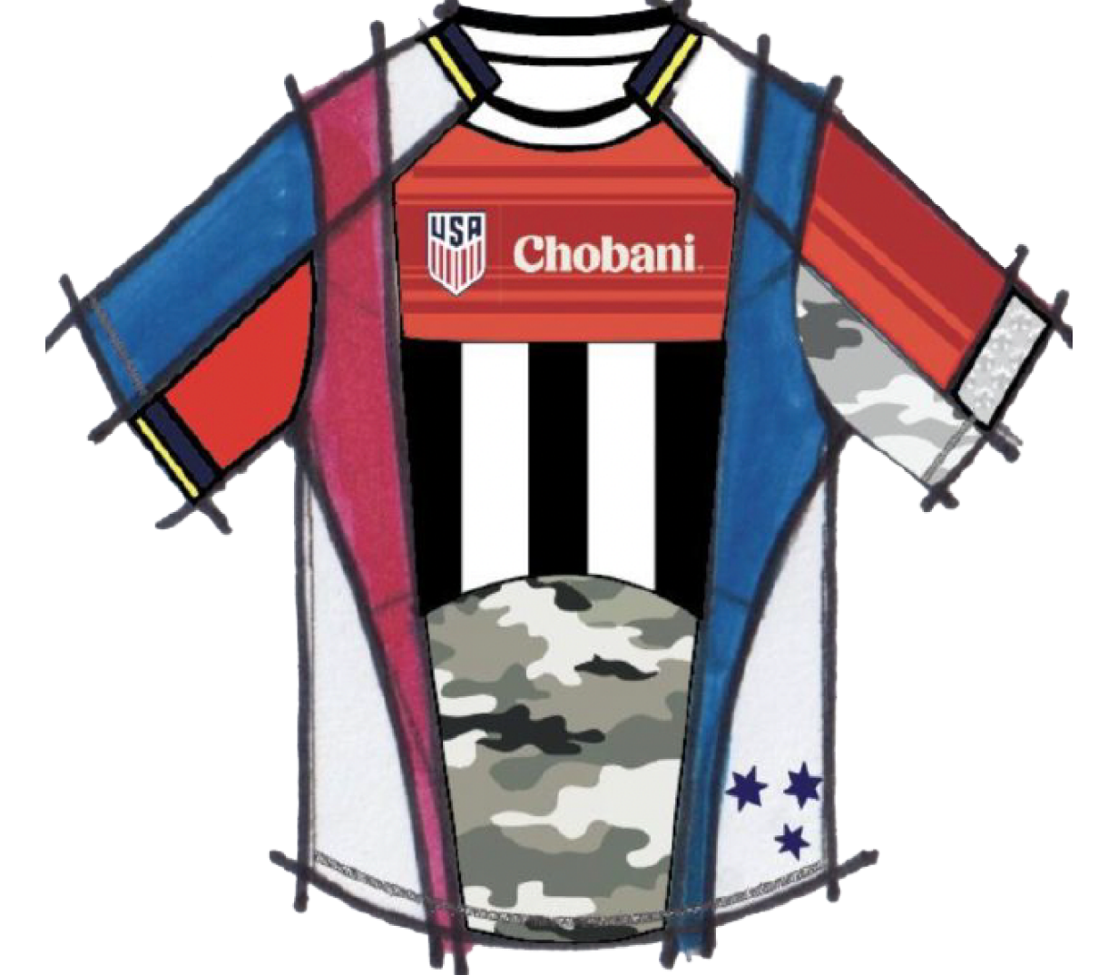 Chobani logo detail — Weston McKennie jersey